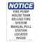 Signmission OSHA Sign, Fire Pump House Tank Deluge Fire, 14in X 10in Rigid Plastic, 10" W, 14" L, Portrait OS-NS-P-1014-V-12632 - alternate 1